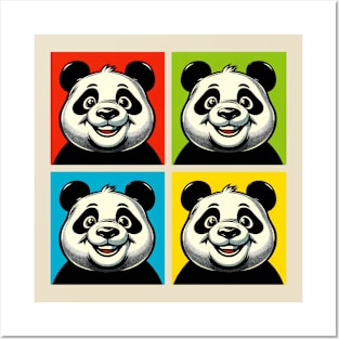 Pop Cheerful Panda - Funny Panda Art Posters and Art
